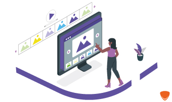 Criar colagens e apresentações de diapositivos