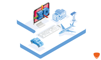Visualização realista em 3D 