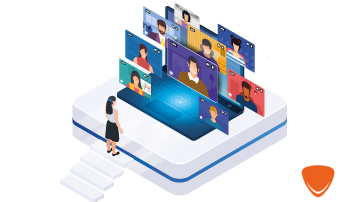 Conferência de áudio e vídeo em tempo real