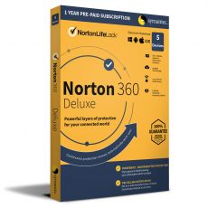 Norton 360 Deluxe, Runtime: 1 ano, Device: 5 Devices, image 