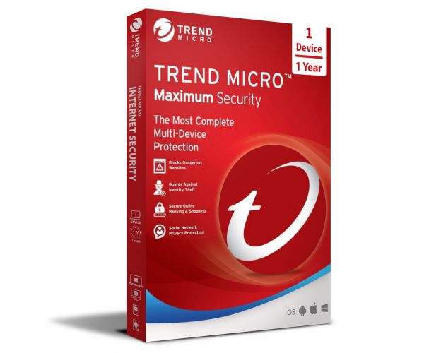 Trend Micro Maximum Security 2023-2024, Runtime: 1 ano, Device: 1 Device, image 